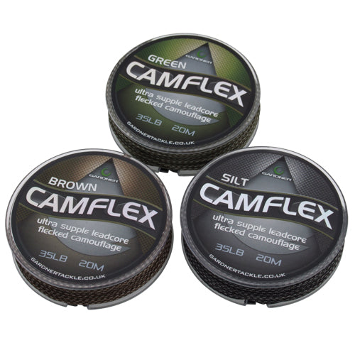 Gardner Camflex Leadcore 45lb 20m Various Colours