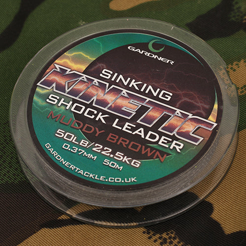 Gardner Tackle Kinetic Sinking Shock Leader 50lb 50m