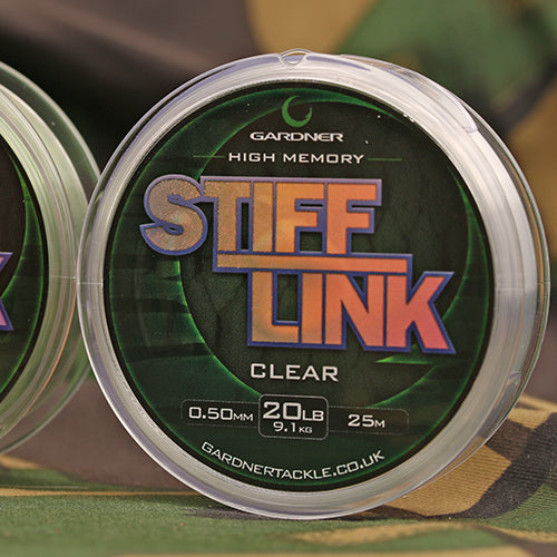Gardner Tackle Stiff Link Low Viz Green/Clear 20lb/25lb
