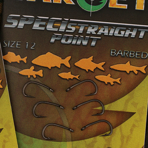 Gardner Target Speci-Straight Point Hooks Barbed/Barbless Various Sizes