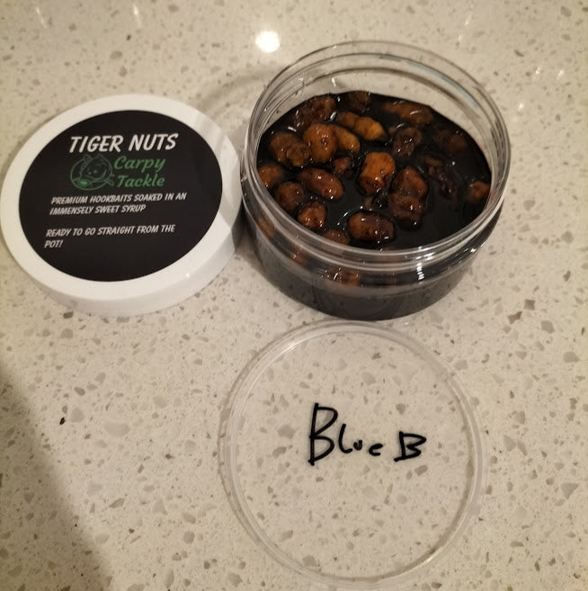 Jumbo/XXL Tiger Nut Hookbaits Soaked In Various Syrup (100g Pot)