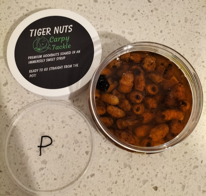 Jumbo/XXL Tiger Nut Hookbaits Soaked In Various Syrup (100g Pot)