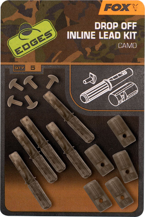 Fox EDGES™ Camo In-line Lead Drop Off Kits x 5 CAC782