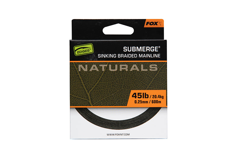 Fox Submerge Naturals Sinking Braid Various (ITEM BACKORDER)