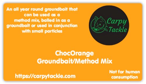 ChocOrange Groundbait Light Brown (Orange) 1kg Bag