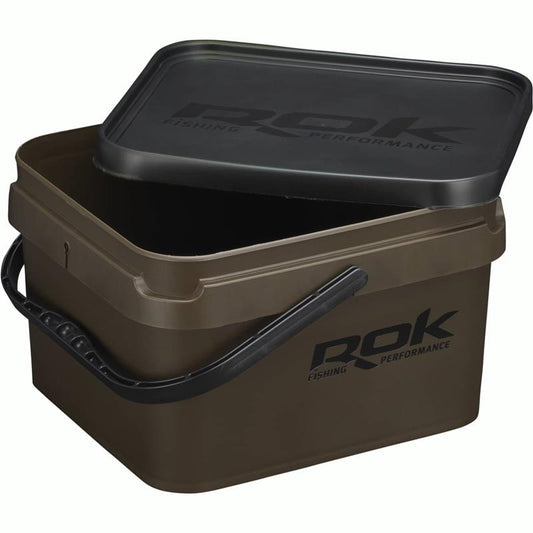 Rok Fishing Square Bucket Camo/Green 10L/17L