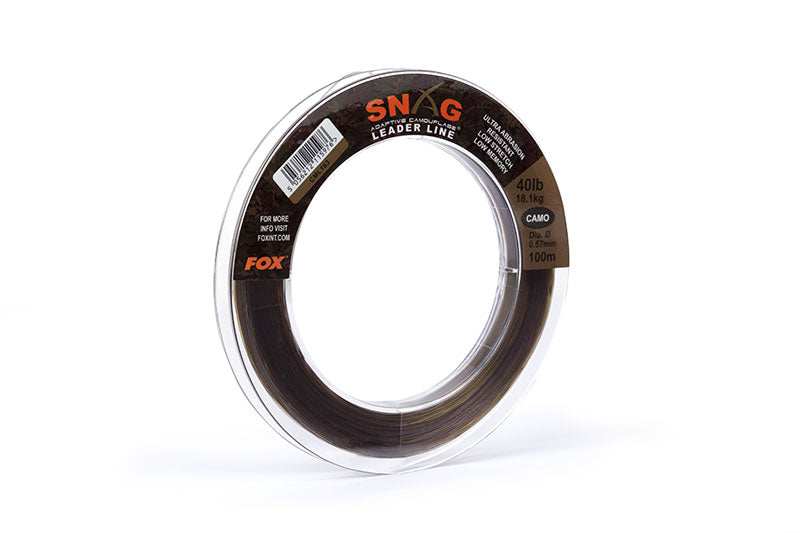 Fox Snag Leader Line Camo Various Breaking Strains