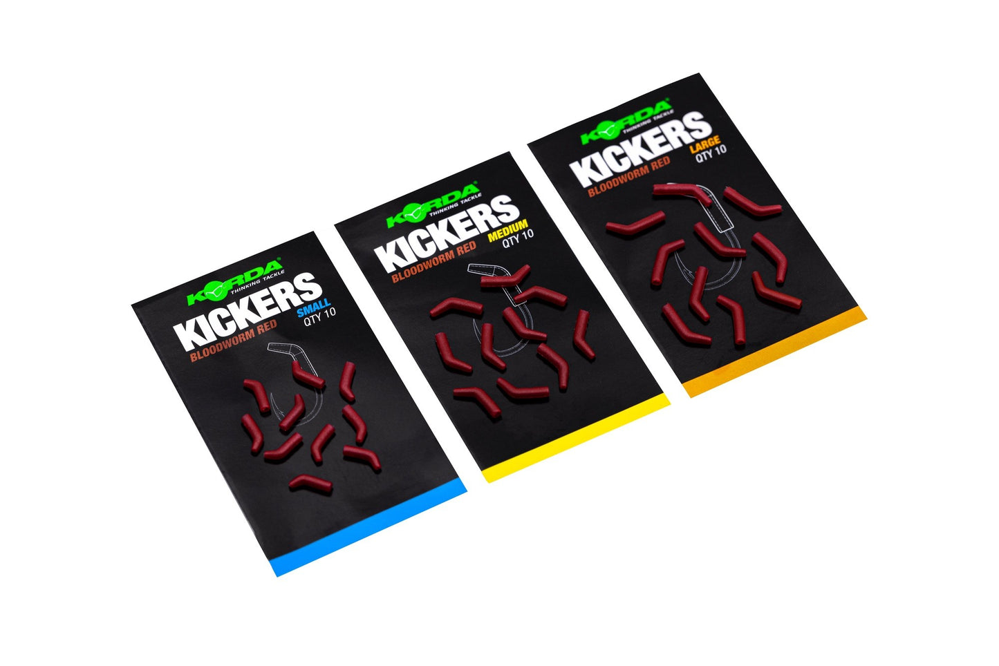 Korda Kickers Green/Brown/Bloodworm Various Sizes