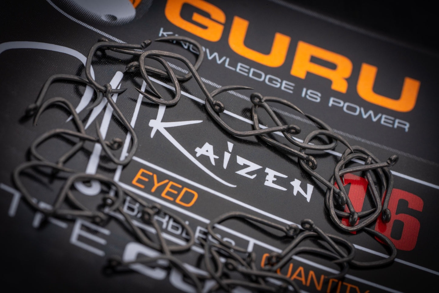 Guru Kaizen Eyed Barbless Hooks Various Sizes