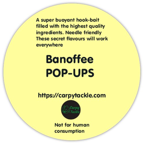 Banoffee White\Yellow Custom Pop Ups