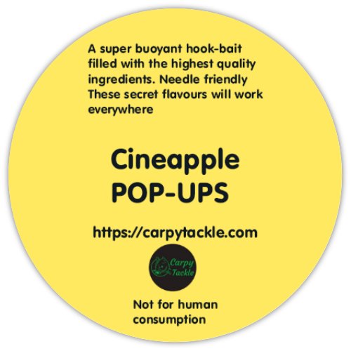 Cineapple Yellow Fluro Custom Pop Ups