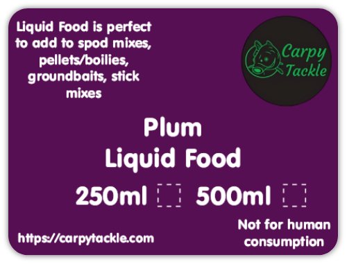 Plum Liquid Food 250ml/500ml PVA FRIENDLY