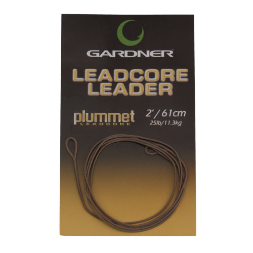 Gardner Tackle Plummet Ready Tied 25lb Leadcore Leaders 2ft Various Colours