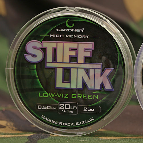 Gardner Tackle Stiff Link Low Viz Green/Clear 20lb/25lb