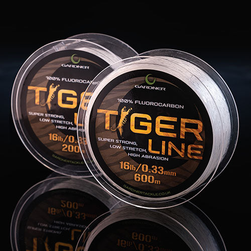 Gardner Tiger Line Various 100% Fluorocarbon Breaking Strains (ITEM BACKORDER)