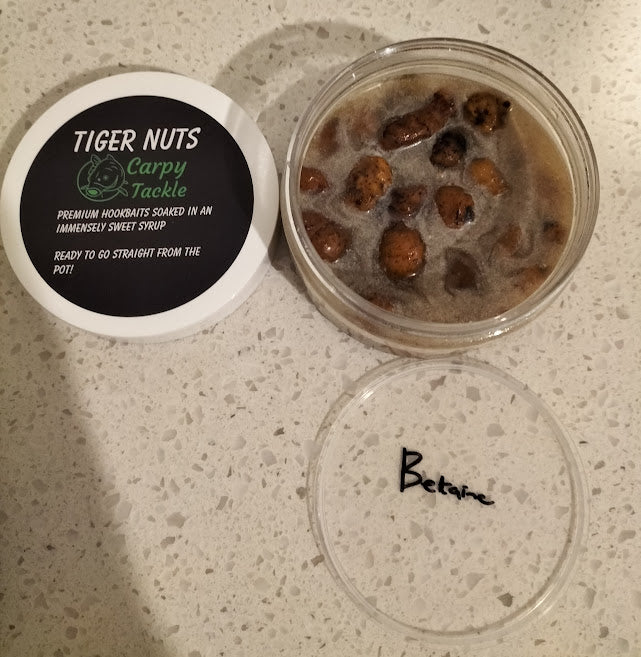 Jumbo/XXL Tiger Nut Hookbaits Soaked In Various Syrup (100g Pot)