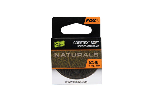 Fox Naturals Coretex Soft Coated Braid Hooklength 20m 25lb CAC813