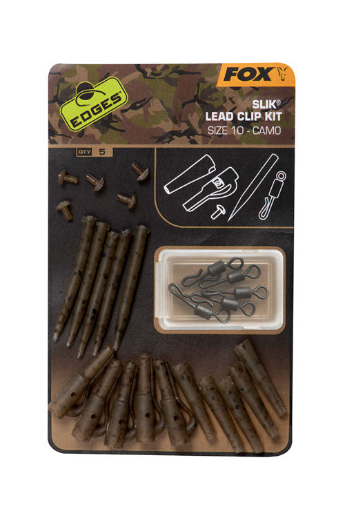 Fox EDGES™ Camo Slik Lead Clip Kits Size 10 x 5 CAC779