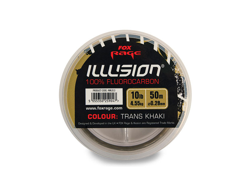 Fox Rage Illusion® Soft Flurocarbon - Trans Khaki Various